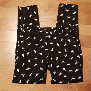 Mohito Collection Black/White Cat Print Pant - 38